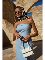 M843 Denim midi dress - light blue