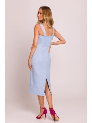 M843 Denim midi dress - light blue
