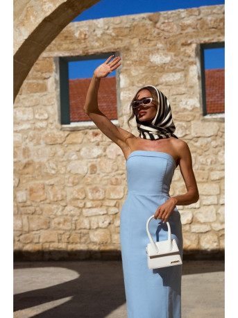 M843 Denim midi dress - light blue