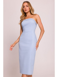 M843 Denim midi dress - light blue