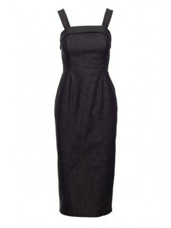 M843 Denim midi dress - graphite