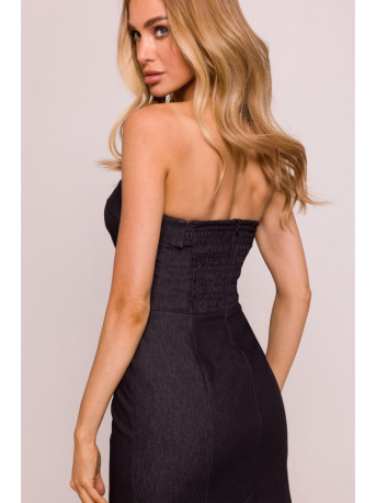 M843 Denim midi dress - graphite