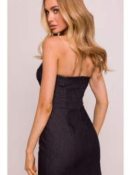 M843 Denim midi dress - graphite