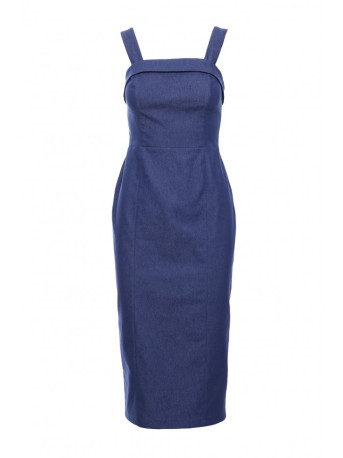 M843 Denim midi dress - blue