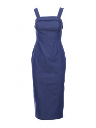 M843 Denim midi dress - blue