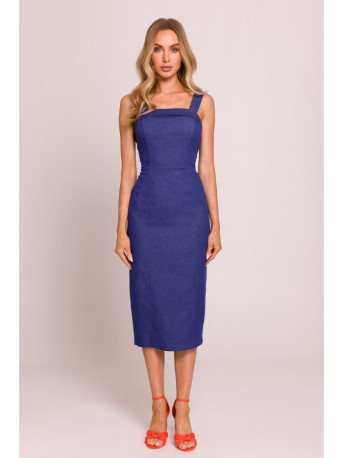 M843 Denim midi dress - blue