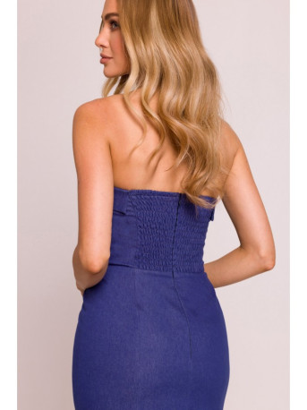 M843 Denim midi dress - blue