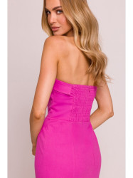 M843 Denim midi dress - pink