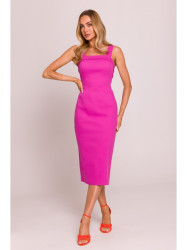 M843 Denim midi dress - pink