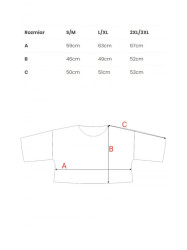 M844 Multicolour print crop top - model 1