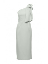 M847 One shoulder bow dress - mint