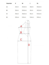 M847 One shoulder bow dress - mocca