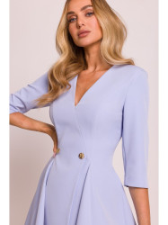 M848 Prigludusi mini suknelė - šviesiai mėlyna