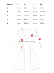 M849 Fit and flare mini print dress - model 2