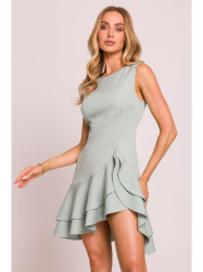 M850 Ruffled mini dress - mint