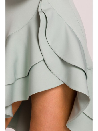 M850 Ruffled mini dress - mint