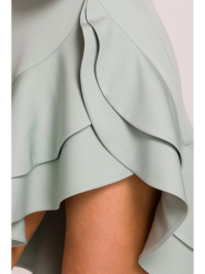 M850 Ruffled mini dress - mint