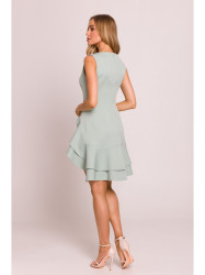 M850 Ruffled mini dress - mint