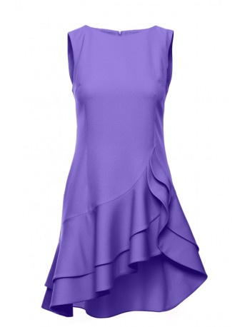 M850 Ruffled mini dress - light purple