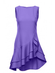 M850 Ruffled mini dress - light purple
