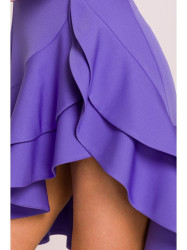 M850 Ruffled mini dress - light purple