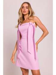 M851 Bustier dress with bows - candy pink