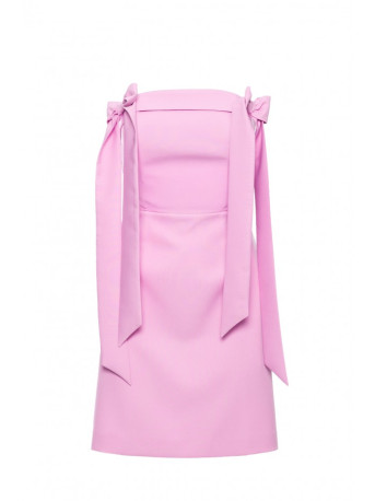 M851 Bustier dress with bows - candy pink