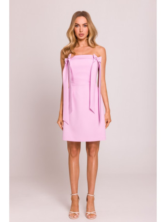 M851 Bustier dress with bows - candy pink