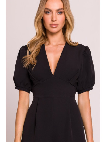 M852 Puff sleeve jumpsuit - black