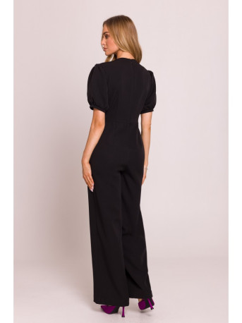M852 Puff sleeve jumpsuit - black
