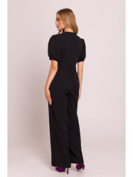 M852 Puff sleeve jumpsuit - black