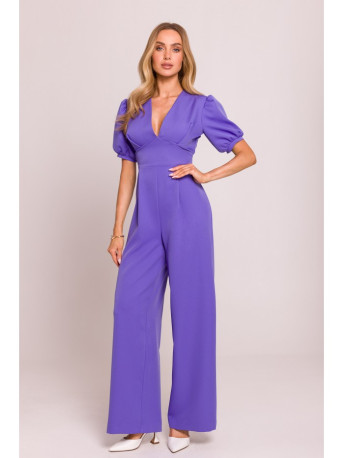 M852 Puff sleeve jumpsuit - light purple