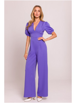 M852 Puff sleeve jumpsuit - light purple
