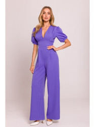 M852 Puff sleeve jumpsuit - light purple