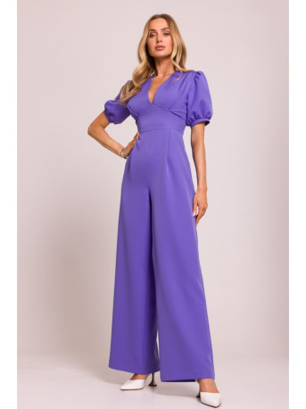 M852 Puff sleeve jumpsuit - light purple