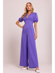 M852 Puff sleeve jumpsuit - light purple