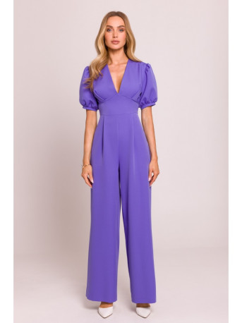 M852 Puff sleeve jumpsuit - light purple