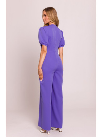 M852 Puff sleeve jumpsuit - light purple