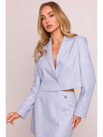 M853 Cropped blazer - light blue