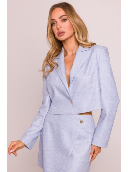 M853 Cropped blazer - light blue