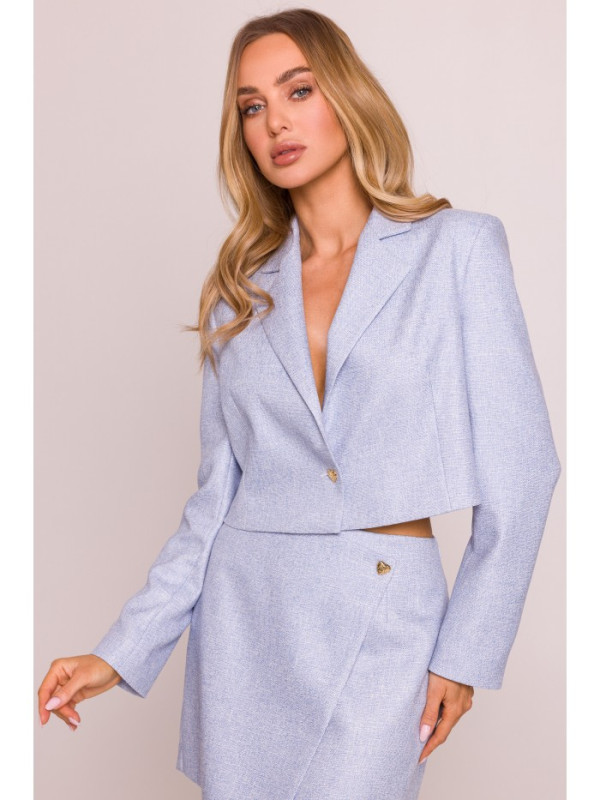 M853 Cropped blazer - light blue