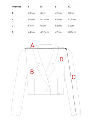 M853 Apkarpytas švarkas - šviesiai mėlynas