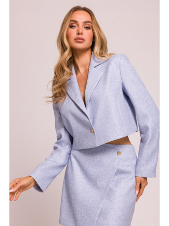 M853 Cropped blazer - light blue