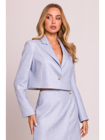 M853 Cropped blazer - light blue