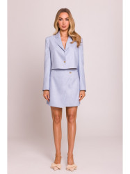 M853 Cropped blazer - light blue