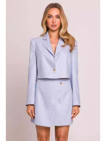 M853 Cropped blazer - light blue