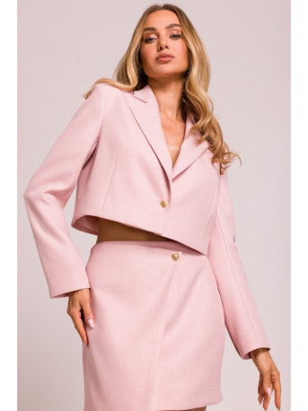 M853 Cropped blazer - peach