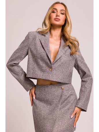 M853 Cropped blazer - graphite