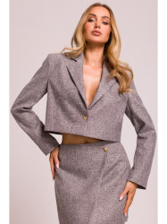 M853 Cropped blazer - graphite
