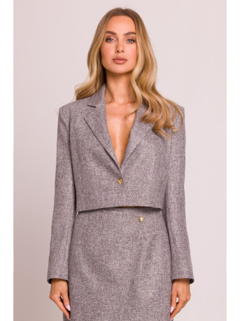 M853 Cropped blazer - graphite